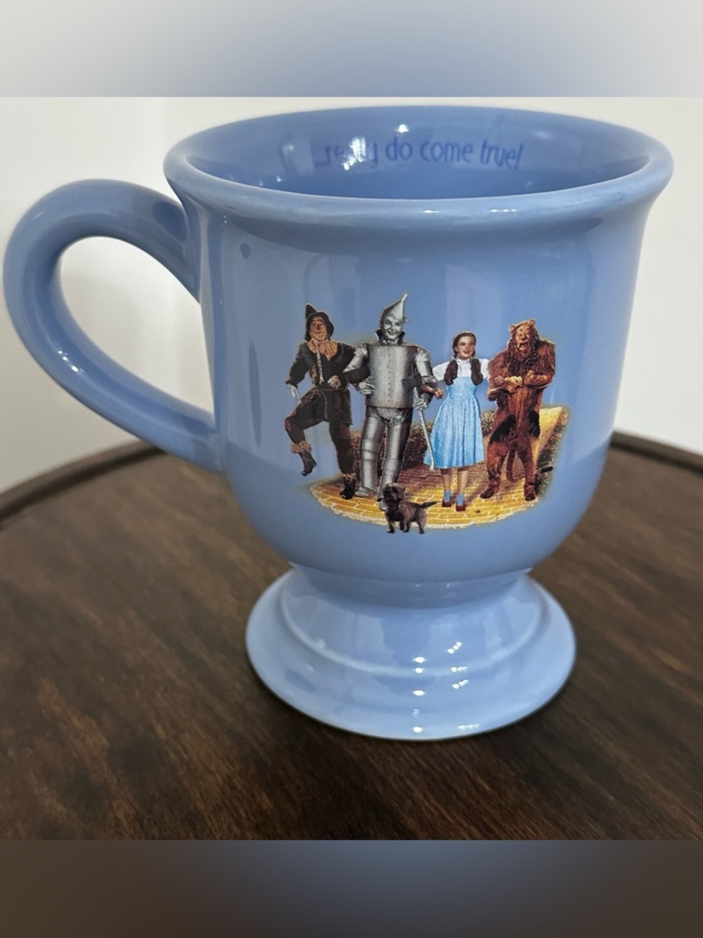 Wizard of Oz "Wishes Really Do Come True" Footed Mug - Blue